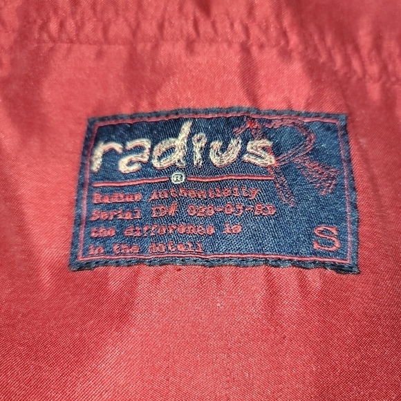 Radius Full Zip Reversible Red and Gray Drawstring Vest Boy's Small - Picture 7 of 12